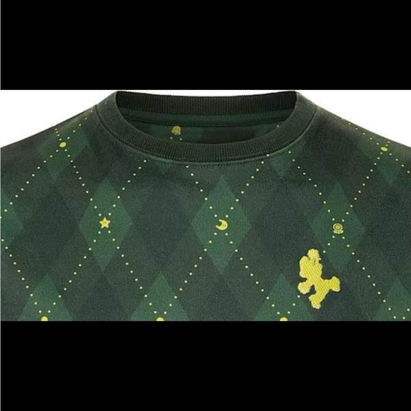 Super Mario™ - Green Argyle Sweatshirt NWT - Picture 3 of 8